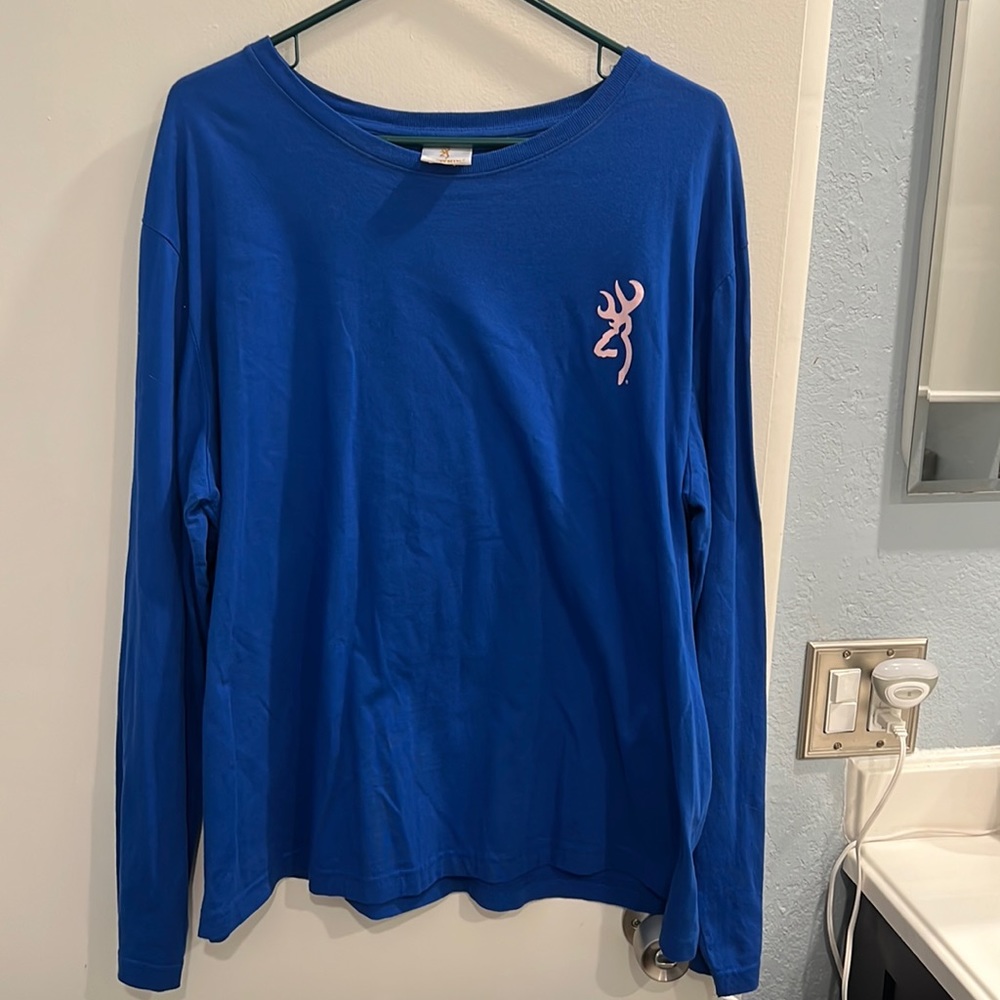 Browning t shirt- royal blue- EUC